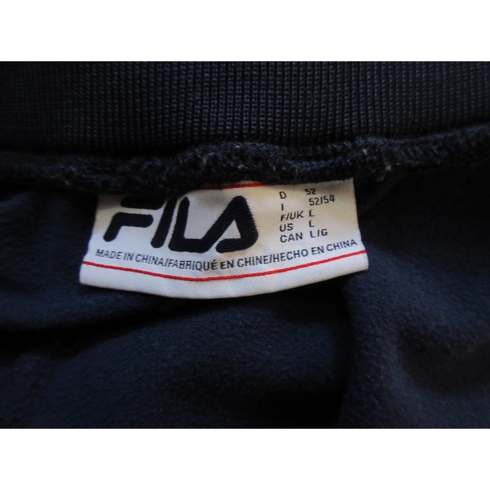Fila Fleece Track Pants Size Large Shiny 34-36" x 31" - Picture 5 of 5